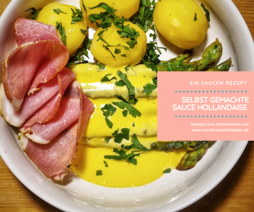 Selbst gemachte Sauce Hollandaise